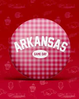 Tailgated Razorback Gameday Button - Blue Moon Bentonville