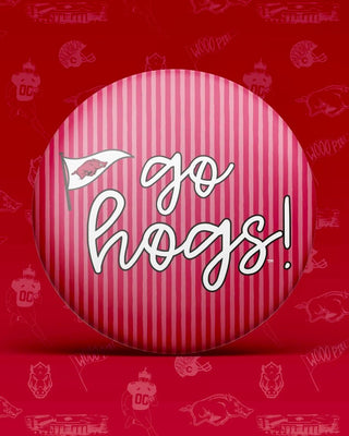 Tailgated Razorback Gameday Button - Blue Moon Bentonville