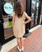 Taupe Twill Shirt Dress