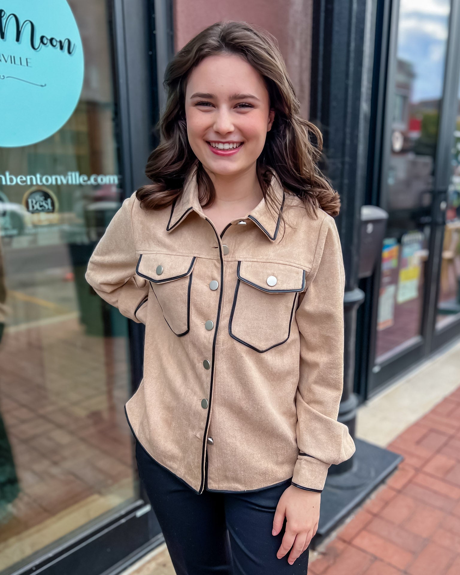 Taupe Suede Jacket