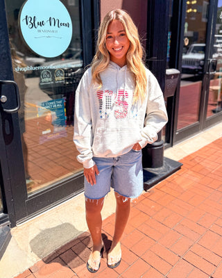 Vervet Anna High - Rise Raw Hem Denim Jorts - Shopbluemoonbentonville
