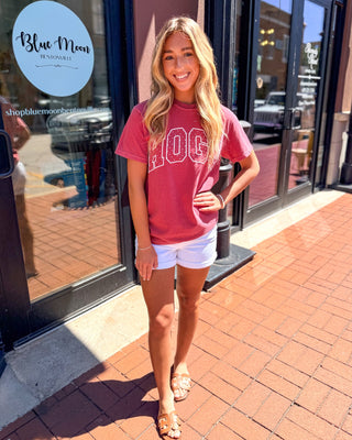 Vervet High - Rise Double Cuff White Denim Shorts - Shopbluemoonbentonville