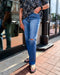 Victoria High Rise Straight Jeans