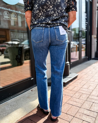 Victoria High Rise Straight Jeans