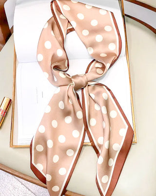 Vintage Polka Dot Striped Scarf - Blue Moon Bentonville