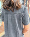 Washed Black Denim A-Line Dress