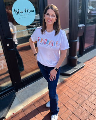 Watercolor Bentonville Graphic T-shirt - Shopbluemoonbentonville