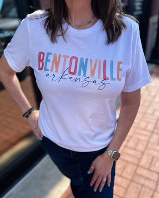 Watercolor Bentonville Graphic T-shirt - Shopbluemoonbentonville