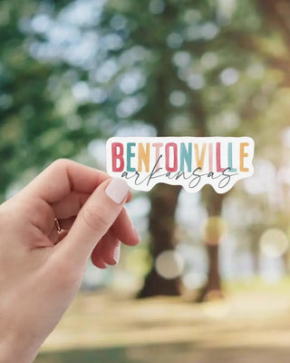 Watercolor Bentonville Sticker - Shopbluemoonbentonville