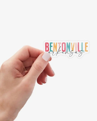 Watercolor Bentonville Sticker - Shopbluemoonbentonville