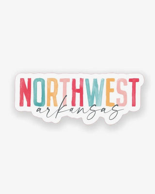 Watercolor Northwest Arkansas Sticker - Shopbluemoonbentonville