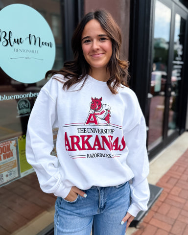 White UofA Vault Sweatshirt