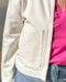 White Denim Bomber Jacket