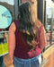 Wine Sleeveless Sweater