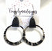 Black Acrylic Hoops - Shopbluemoonbentonville