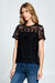 Black Lacy Top - Shopbluemoonbentonville