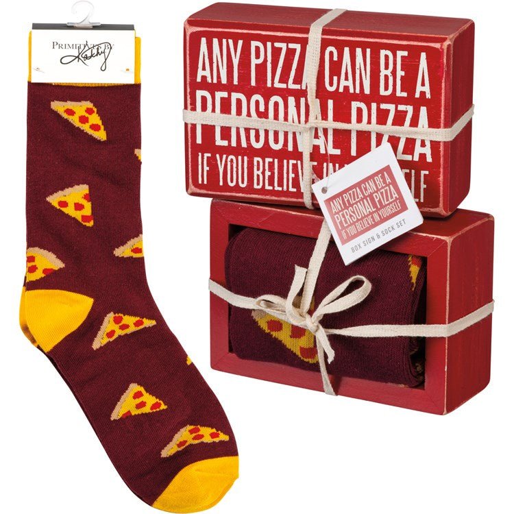 Box Sign & Sock Gift Set - Shopbluemoonbentonville
