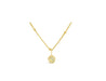 CZ Bezel Birthstone Gold Necklace - Shopbluemoonbentonville