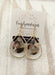 Metal Acrylic Gold Lined Earrings - Shopbluemoonbentonville