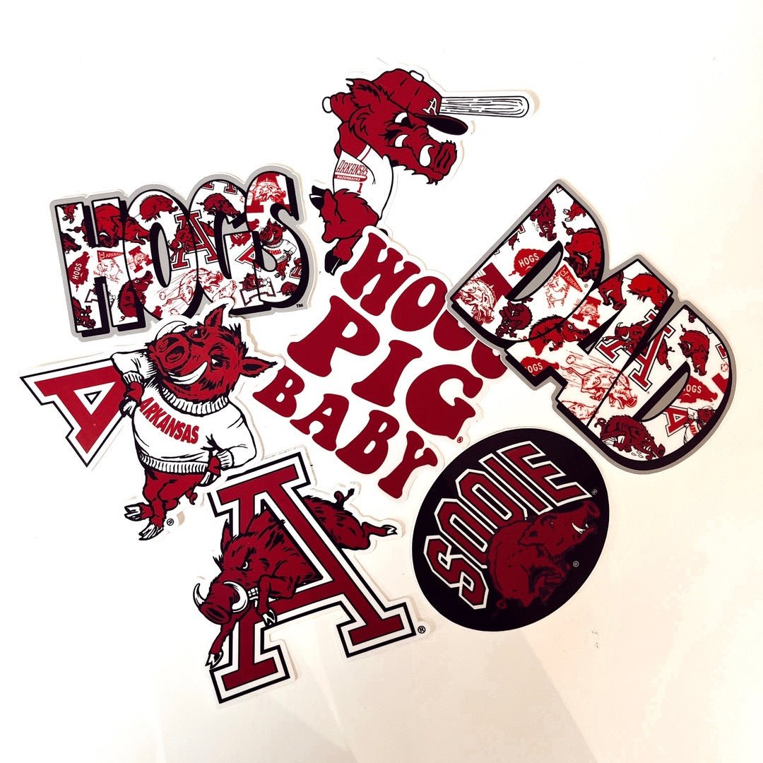 Lone Star Razorback Sticker Razorback Stickers | Blue Moon Bentonville — Shopbluemoonbentonville