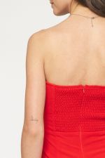 Red Strapless Jumpsuit - Shopbluemoonbentonville