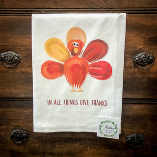 Southern Sisters Tea Towel-Fall - Blue Moon Bentonville