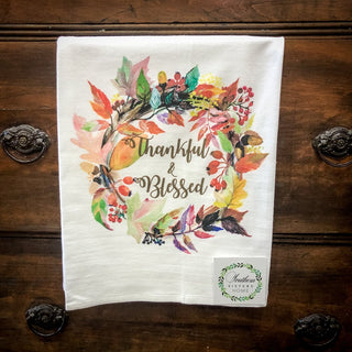 Southern Sisters Tea Towel-Fall - Blue Moon Bentonville