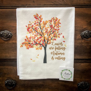 Southern Sisters Tea Towel-Fall - Blue Moon Bentonville