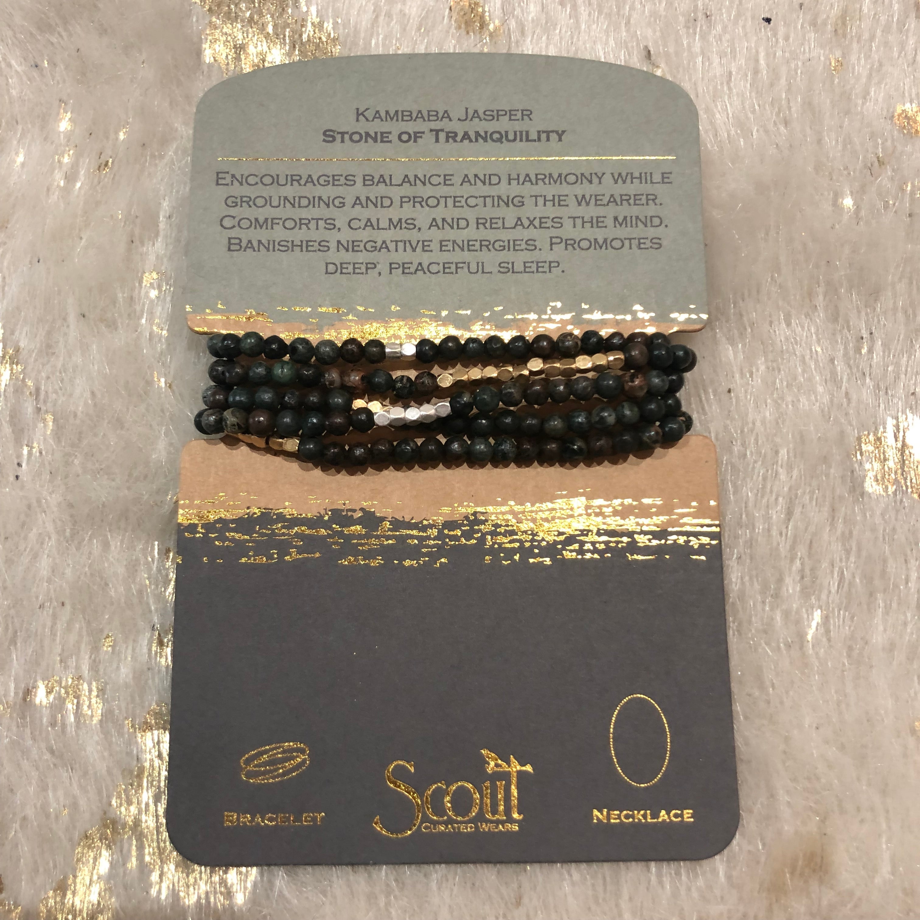 Stone Wrap Bracelet/Necklace - Shopbluemoonbentonville